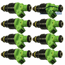 8 Pcs Green Top Racing Fuel Injectors 440cc Ev1 Turbo 42 Lbhr 0280150558