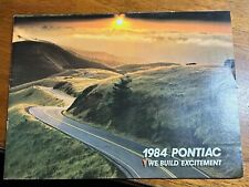 1984 Pontiac Fiero Firebird Plus Others Cars Dealer Sales Brochure Handout