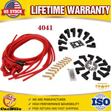 8mm Universal Spark Plug Wires Set For Small Block Chevy Ford Flathead Hei 4041
