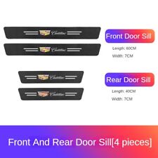 Car Door Sill Protective Sticker Carbon Fiber Anti Stepping Scratch For Cadillac
