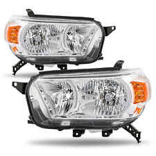 For 2010-2013 Toyota 4runner Chrome Headlights Assembly Amber Corner Headlamps