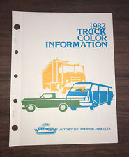 Dupont 1982 Truck Color Information Paint Chips Chev Dodge Ford Gmc Vintage Nos