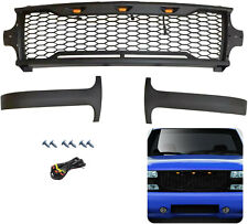 For 99-02 Chevy Silverado 00-06 Suburban Tahoe Matte Black Front Grille W Led