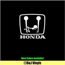 Honda 3 Way Vinyl Decal Sticker Window Car Jdm Euro Tuner Funny