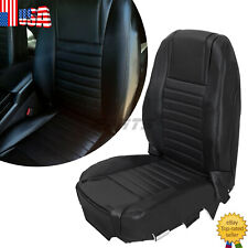 For 2005-2009 Ford Mustang Driver Bottom-top Perforated Leather Seat Cover Black