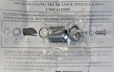65-66 Mustang Trunk Lock W2 Keys Instructions 19.95 Wshipping