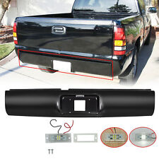 Rear Bumper Roll Pan W Led License Light For Chevy Gmc S10 Sonoma 1994-2003