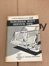 Chrysler Plymouth Suburban Service Reference Manual Tailgate Service Repair 50s