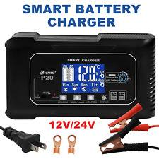 20-amp Smart Battery Charger 12v20a 24v10a Lithium Lifepo4 Lead-acidagmg