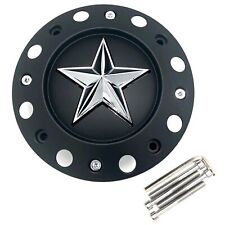 Xd Series Rockstar Wheel Xd775 Tall Center Cap Matte Black Chrome Star 1000775b