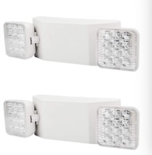 2 Pack Led Emergency Exit Light Adjustable 2 Head With Battery Back-up Ul 924