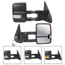 Power Heated Led Tow Mirrors For Toyota Tundra Sequoia W Sequential Signal