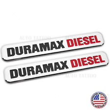 2x 01-21 Chevy Gmc Duramax Diesel Door Hood Fender Tailgate Letter Logo Emblem