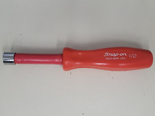 Snap On Tools Ndd116ar 6 Point 12 Sae Red Hard Handle Nut Driver - Free Ship
