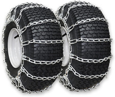 Set Of 2 18x9.5x8 Tire Chains For Lawn Garden Tractors Mowers And Rider 2-link L