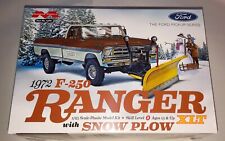 Moebius 1972 F-250 Ranger Xlt Pickup Truck With Snow Plow 125 Model Car Kit