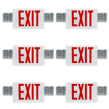 Led Exit Sign With Emergency Lights Two Heads Emergency Combo Red Exit Lights