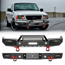 Steel Front And Rear Bumper Guard Wwinch Plate D-ring For 1993-1997 Ford Ranger