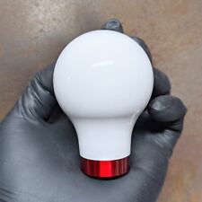Ssco Gloss White Tc 530 Grams Weighted Shift Knob Shifter Tear Drop Candy Red