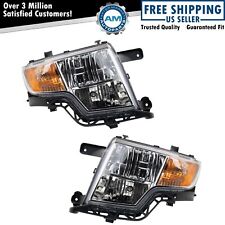 Headlight Set Left Right Halogen For 2007-2010 Ford Edge Fo2502228 Fo2503228