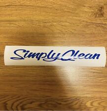 Blue Jdm Simply Clean Stickers Decal 8.5 In
