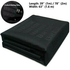 Full Black Jdm Bride Fabric Cloth For Car Seat Panel Armrest Decoration 1m1.6m