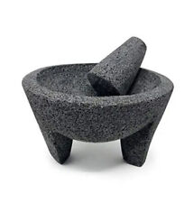 9 Inch Molcajete Mortar And Pestle Mexican Handmade With Quality Lava Ideal