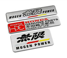 Brushed Aluminum 3d Mugen Car Sticker Badge Auto Decal Tailgate Emblem For Honda
