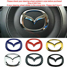 Car Steering Wheel Emblem Logo Badge Decal Sticker For Mazda 3 Cx-5 Cx4 Speed 6