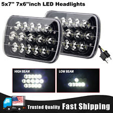 2pcs 5x7 7x6 Inch Led Headlights Lamps Hi-lo Beam For Nissan Pickup Hardbody