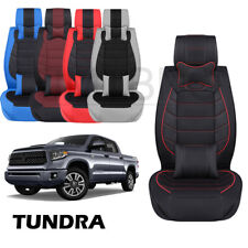 For Toyota Tundra 2008-2021 Car Seat Cover Full Set Pu Leather Front Rear 5-seat