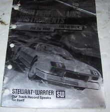 Original1985 Stewart Warner Catalog 28 Pages 5 Pics