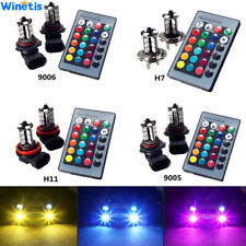 Rgb Multi-color Led Fog Driving Light Bulbs Drl H1 H3 H7 9005 Hb3 9006 880 881