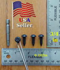 4 Anti Theft Security License Plate Screws Ford Cars Tamper Resistant Bolt Screw