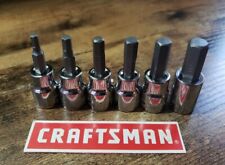 6 Craftsman Metric Hex Bit Allen Key Socket Set 38 Dr 6pc