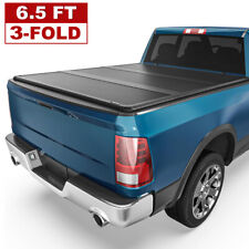 3-fold 6.5ft Hard Truck Bed Tonneau Cover For 2003-2024 Dodge Ram 1500 2500 3500