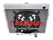 2 Row Kr Champion Radiator Lowhose Pass 24 Core 16 Fan For 1969 Ford Ranchero