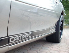 Camaro Rocker Panel Stripe Kit Racing Checkered Flag Decals 1993-2002 Z28 Ss Rs