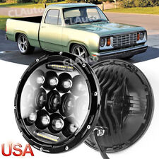 7 Inch Round Led Headlight For Dodge D100 D150 D200 D300 Dart Ramcharger Pickup