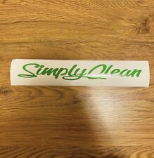 Green Lime Jdm Simply Clean Stickers Decal 8.5in
