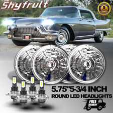 4pcs 5.75 5-34 Inch Led Headlight Hilo Fit For Cadillac Eldorado 1958-1974