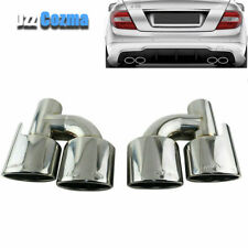 2.5 Engraved Amg Dual Exhaust Tip For Mercedes Benz C-class C300 C350 W204 211