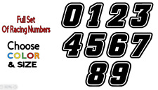 Set Of Racing Numbers Motorcycle Jdm Euro Motocross Vinyl Decal Sticker
