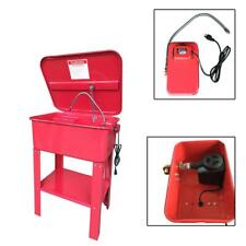 Red Parts Washer 20 Gal. Auto Garage Large Parts Duty Electric Solvent