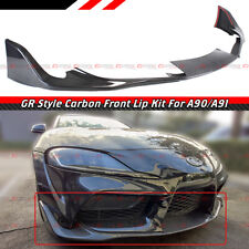 For 2020-24 Toyota Supra Gr Tr Style Carbon Fiber Front Bumper Lip Splitter Kit