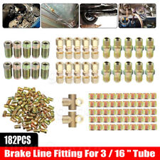 182 Pcs Brake Line Fitting Connectors Male Kit 2 3 Way 10mm For 316 Tube Us