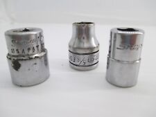 Snap -on Assorted Singles Lot 3s- 3 Assorted Sockets