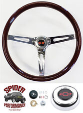 70-73 Blazer Suburban Chevy Pickup Steering Wheel Red Bow 15 Muscle Car Wood