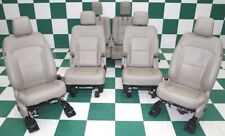 16-19 Explorer Gray Leather Memory Power Heat Cool Buckets 2nd 3rd Row Seats Set