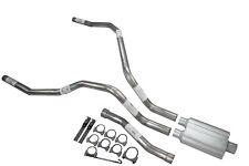 For Nissan Titan 04-06 Dual Exhaust 2.5 Inch 2 Chamber Muffler Rear Exit No Tips